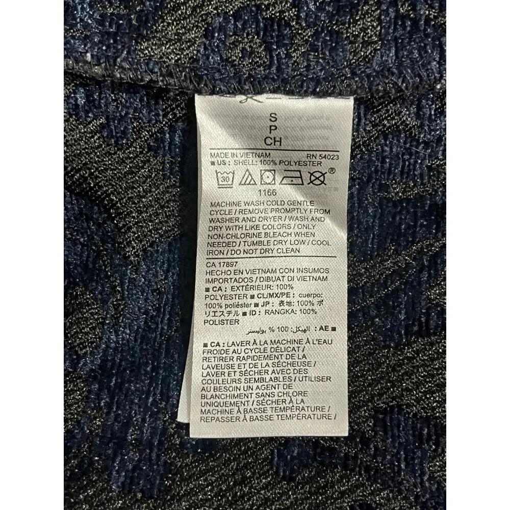 Old Navy Navy Blue Brocade Women's Blazer SIZE Small